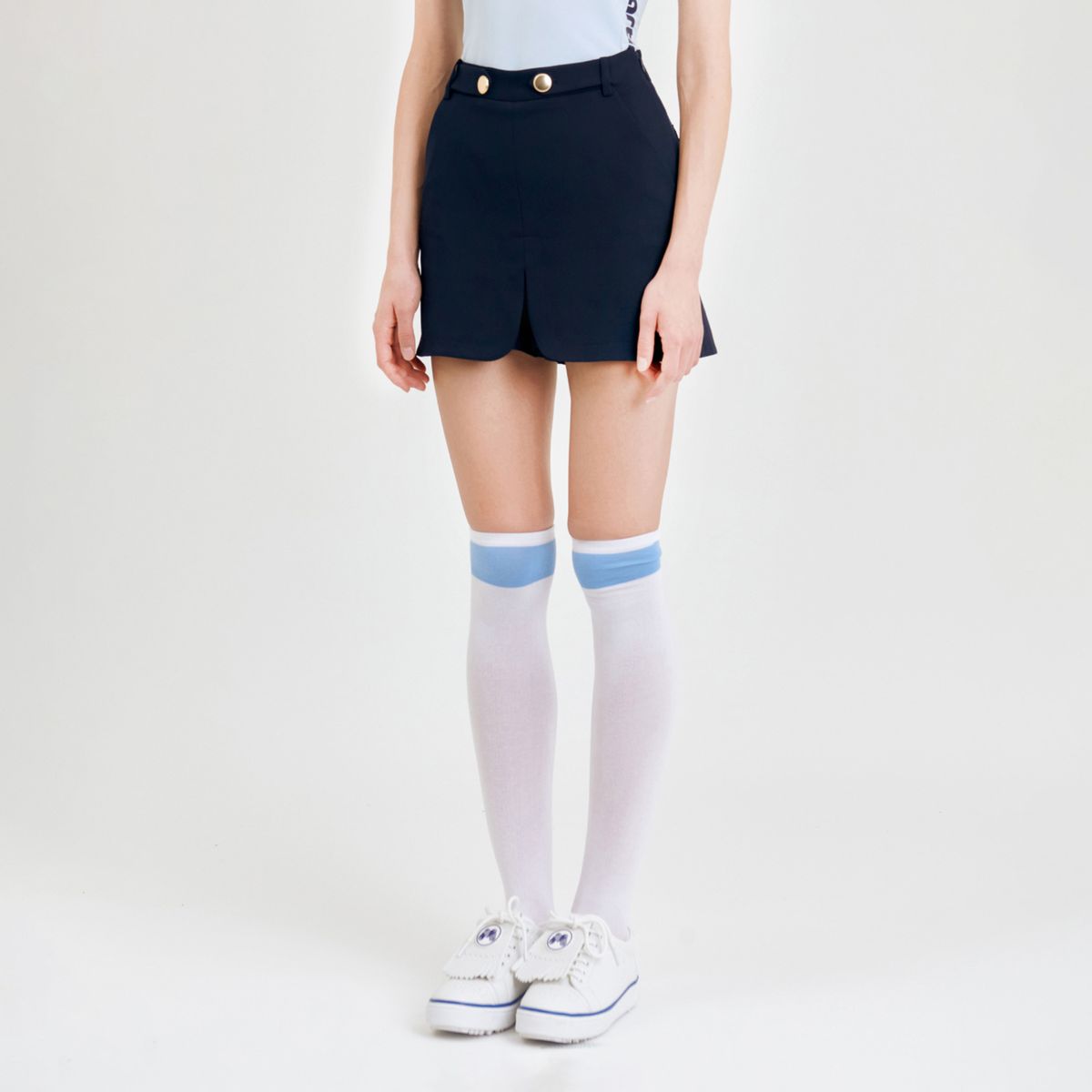 마틴골프(MARTINE GOLF) Classic Button Point Culottes_Navy