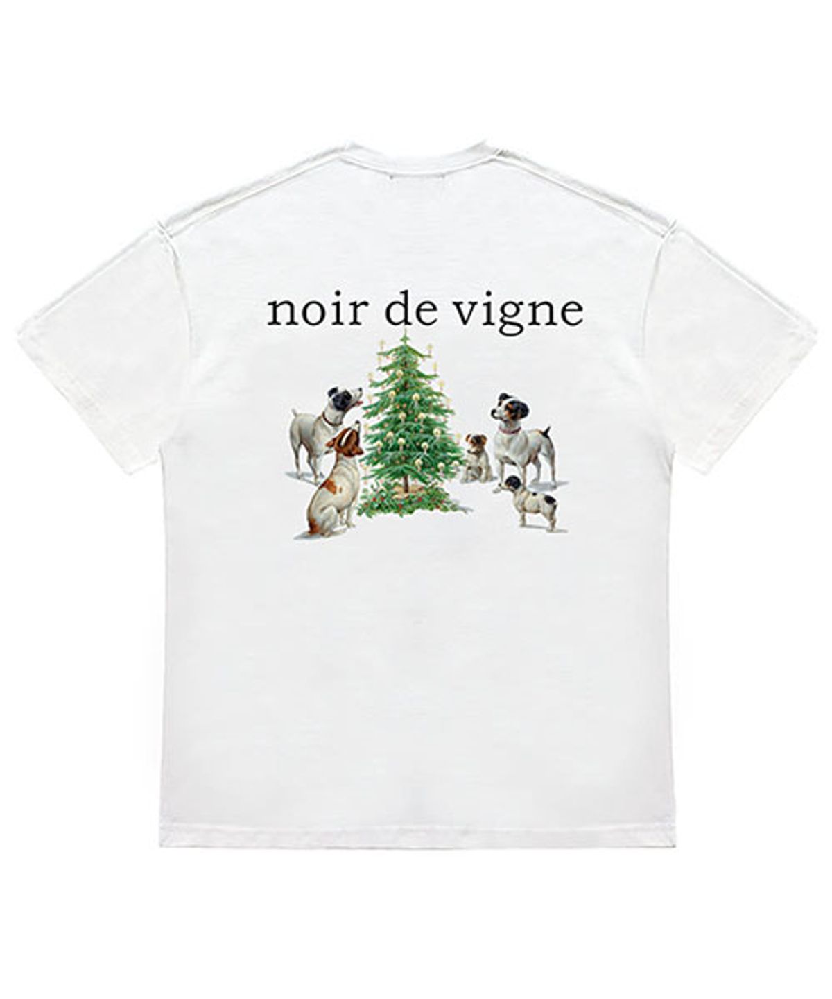 누아드비뉴(NOIR DE VIGNE) Family dog Short sleeve T-shirts