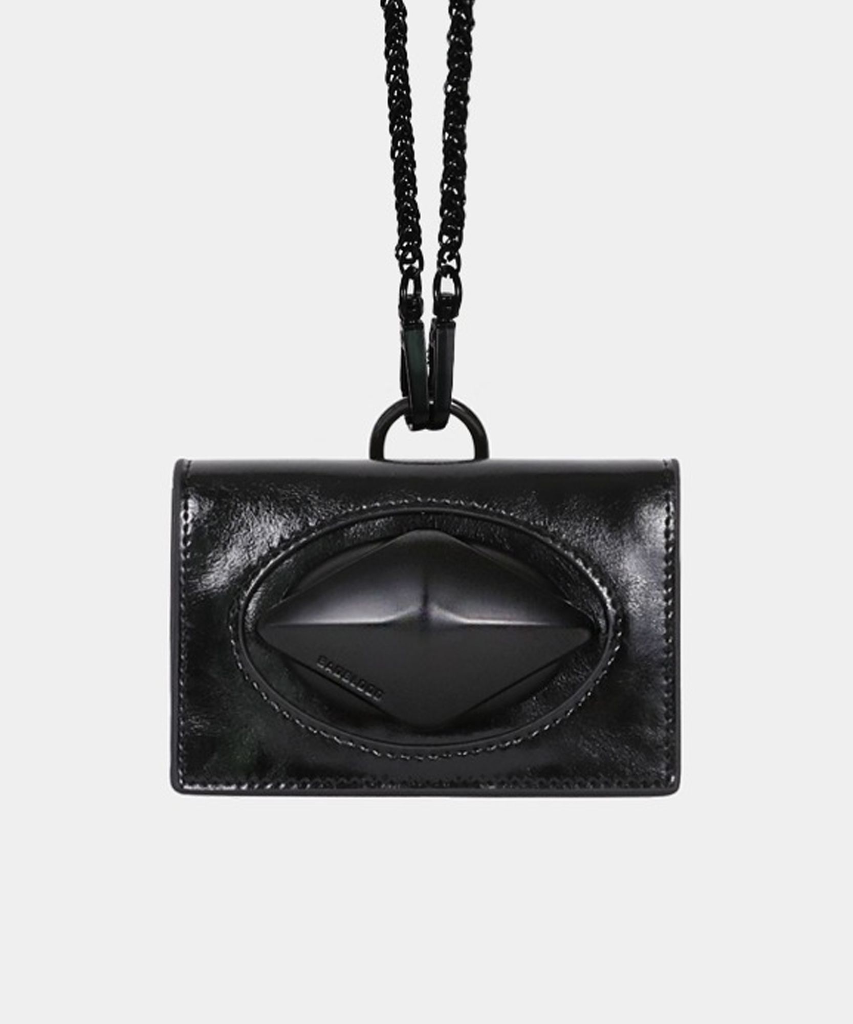 ★BADBLOOD★ Ellipse Symbol Chain Wallet Onyx l MUSINSA | BADBLOOD Ellipse Symbol Chain Wallet - Onyx Metal