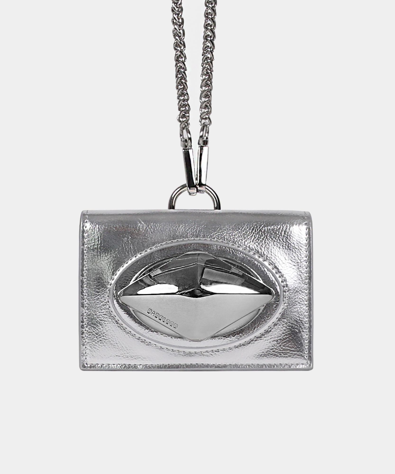 MUSINSA公式 | BADBLOOD Ellipse Symbol Chain Wallet - Silver