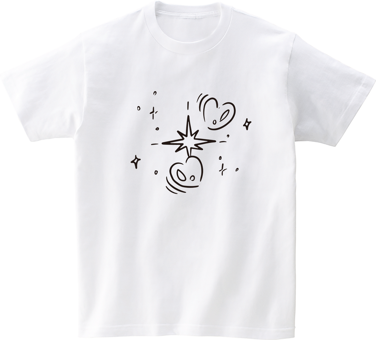 어썸어스(AWESOMEUS) HEART STAR 반팔 티셔츠 화이트