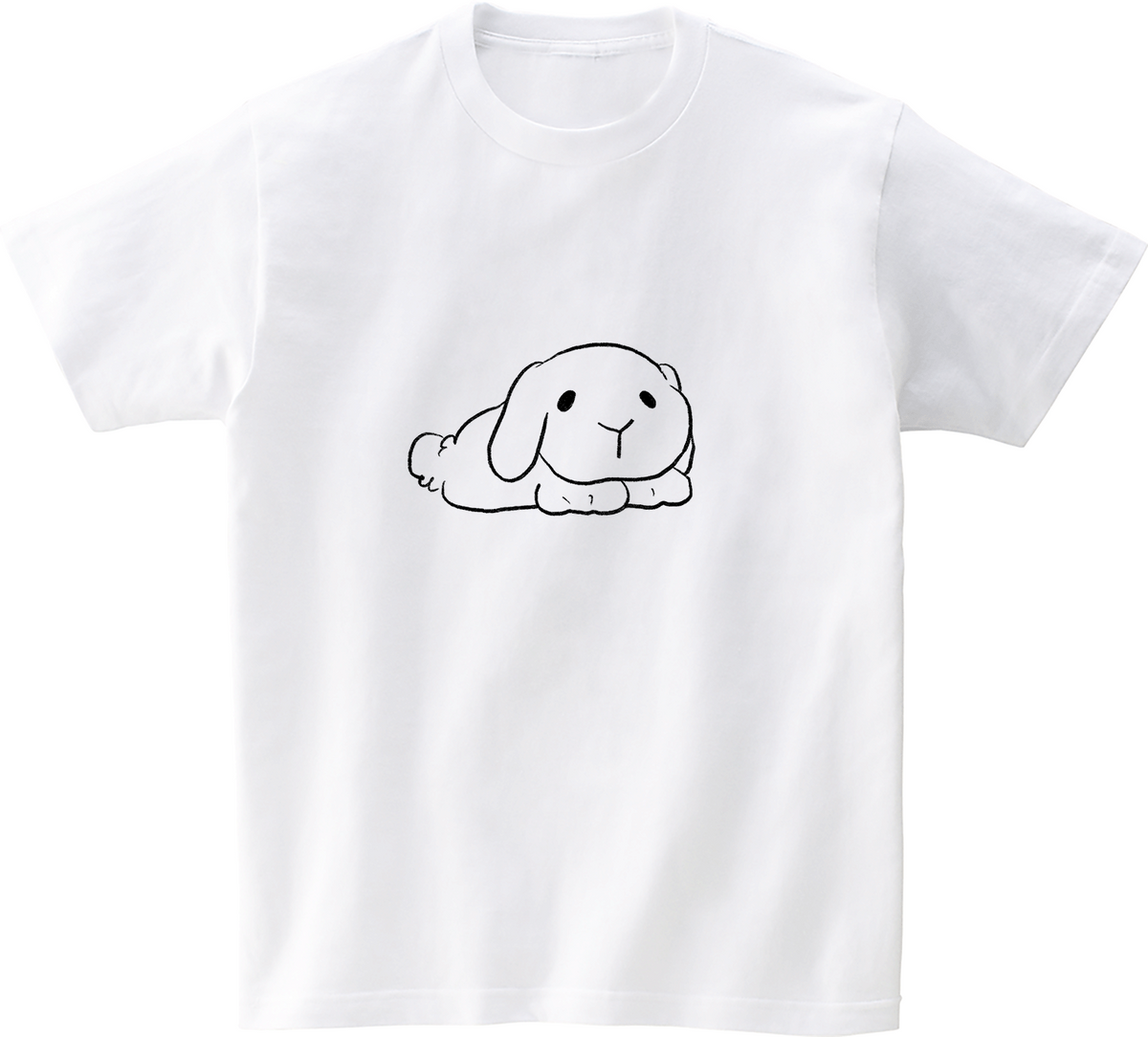 어썸어스(AWESOMEUS) LYING DOWN RABBIT 반팔 티셔츠 화이트