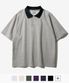 더블코튼 투톤 카라 반팔 티셔츠 그레이 SJST1412