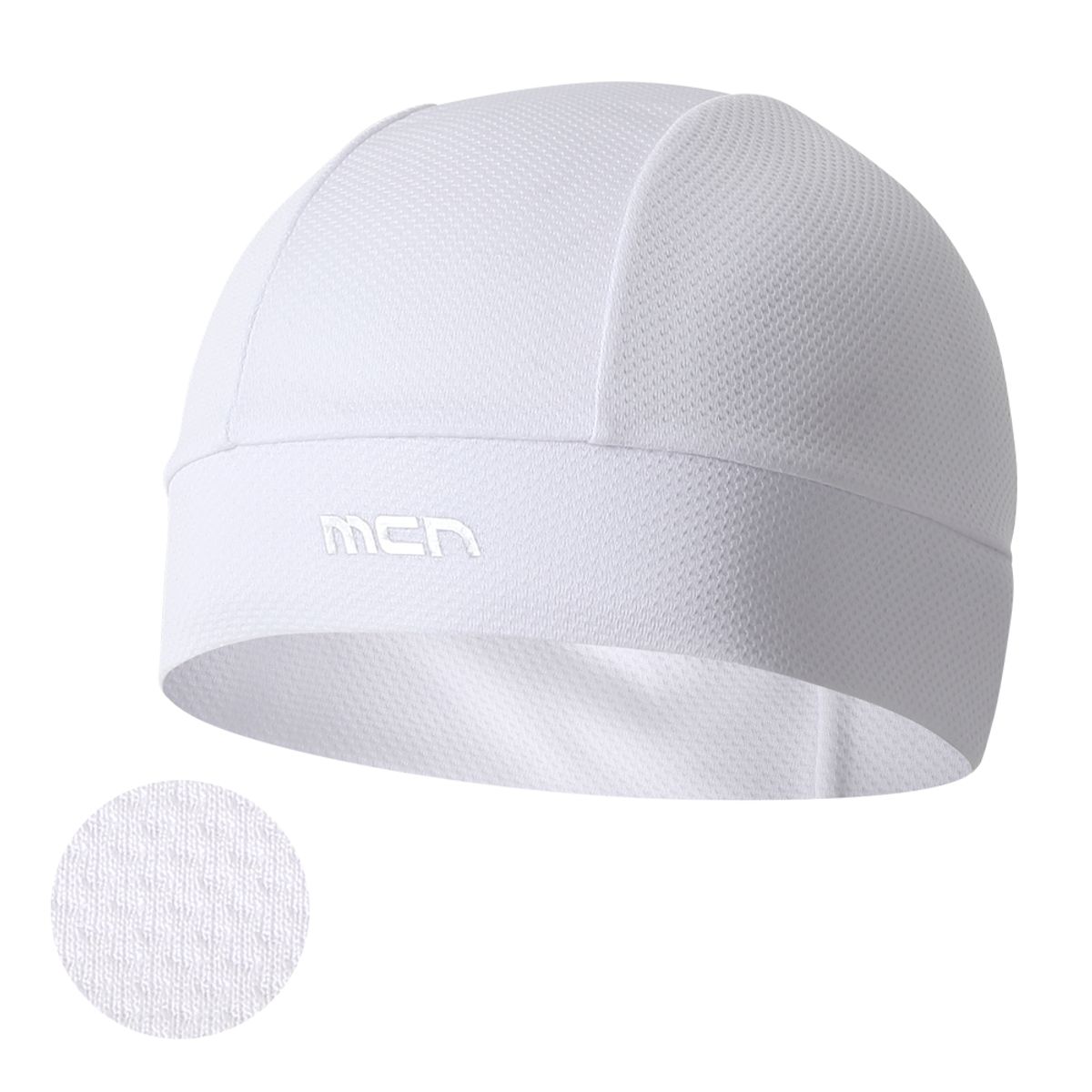 엠씨엔스포츠(MCNSPORTS) 화이트 쿨 이펙트 웻스컬캡 습식 쪽모자