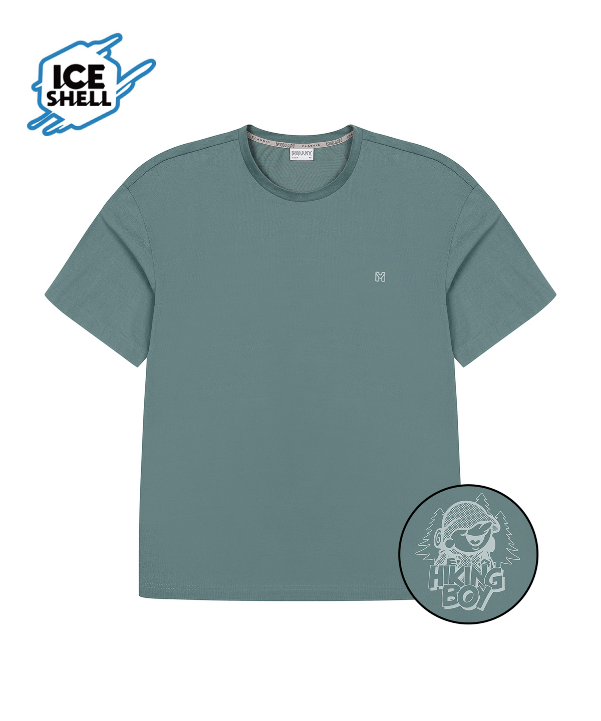 밀레 클래식(MILLET CLASSIC) MCC 23 하이킹보이 아이스쉘 티셔츠_TEAL
