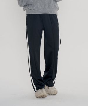 사이드 지퍼 트랙팬츠 [블랙]