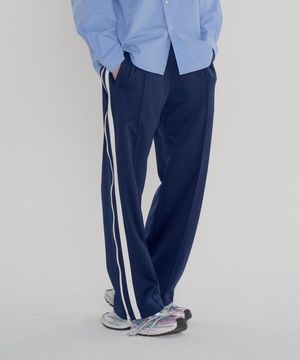 사이드 지퍼 트랙팬츠 [네이비]