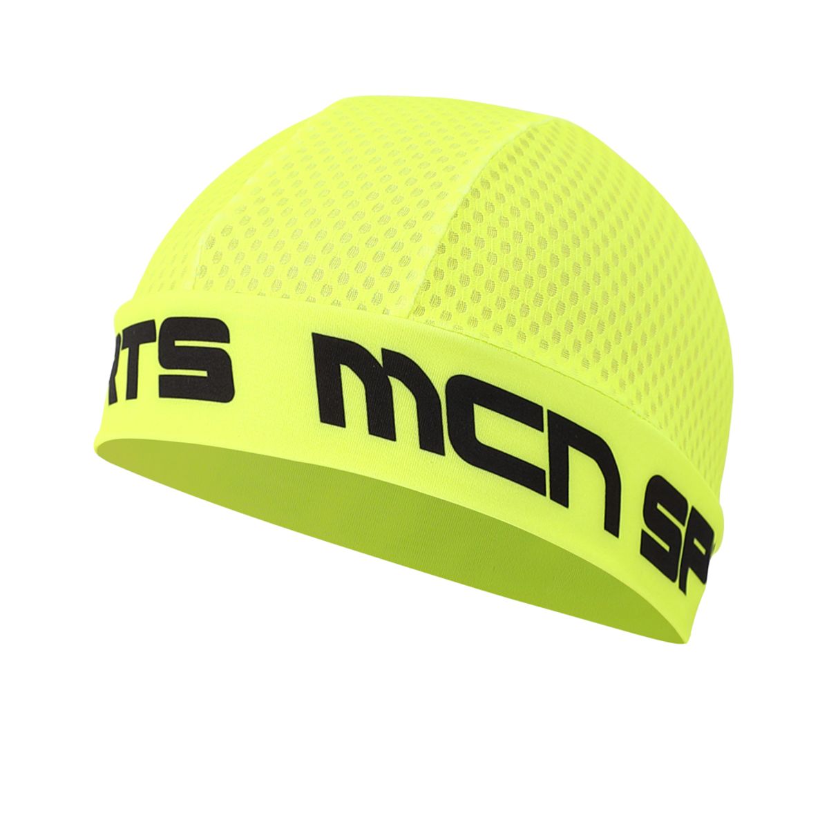 엠씨엔스포츠(MCNSPORTS) K-매쉬 스컬캡 형광 그린 자전거 비니 쪽모자