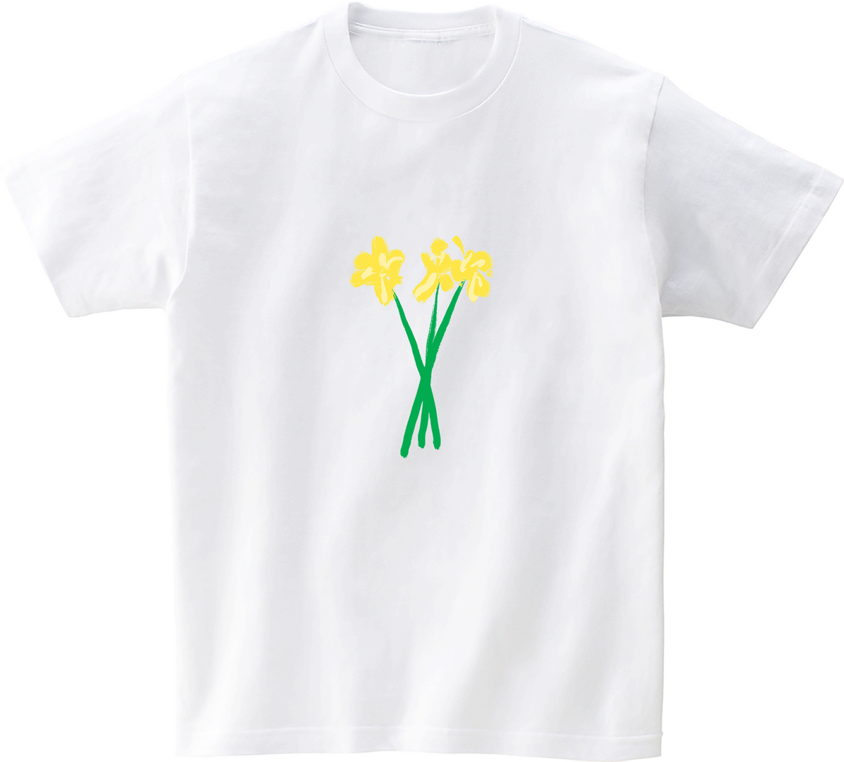어썸어스(AWESOMEUS) YELLOW FLOWER 반팔 티셔츠 화이트