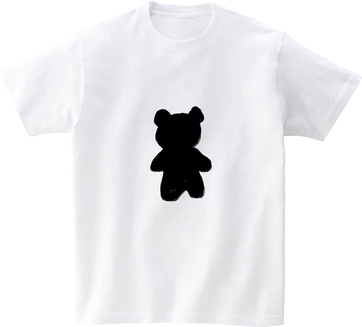 어썸어스(AWESOMEUS) SILHOUERRE BEAR BLACK 반팔 티셔츠 화이트