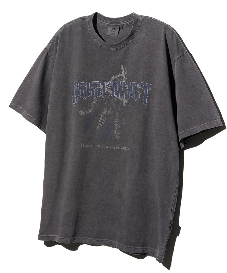 DREAM CATCHER PIGMENT T-SHIRT (CHARCOAL)