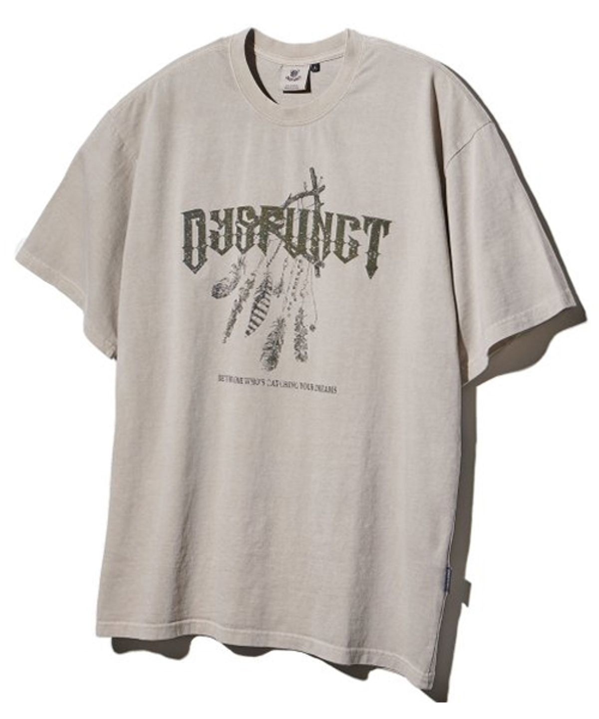 디스펑트(DYSFUNCT) DREAM CATCHER PIGMENT T-SHIRT (BEIGE)