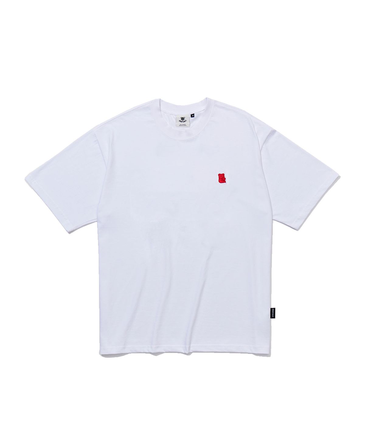 디스펑트(DYSFUNCT) CANDY BEAR PATCH T-SHIRT (WHITE/RED)