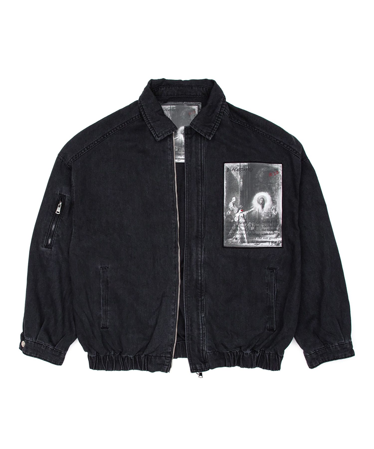 BLACKBLONDのVivid Crushed Face Denim Jacket MUSINSA | BLACKBLOND Vivid Differentiation Zip-up Denim