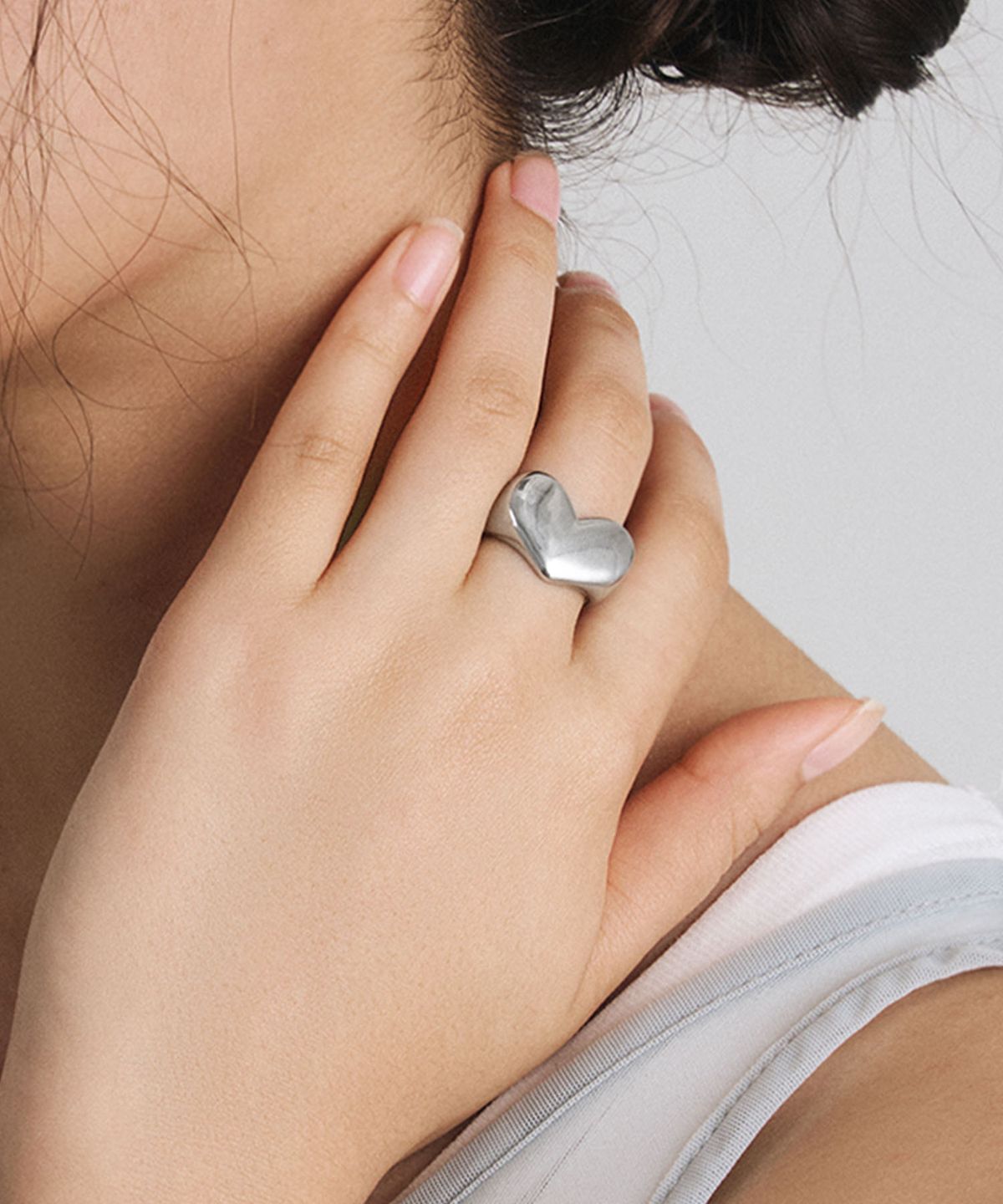티오유(TOU) SD017 Bold heart ring