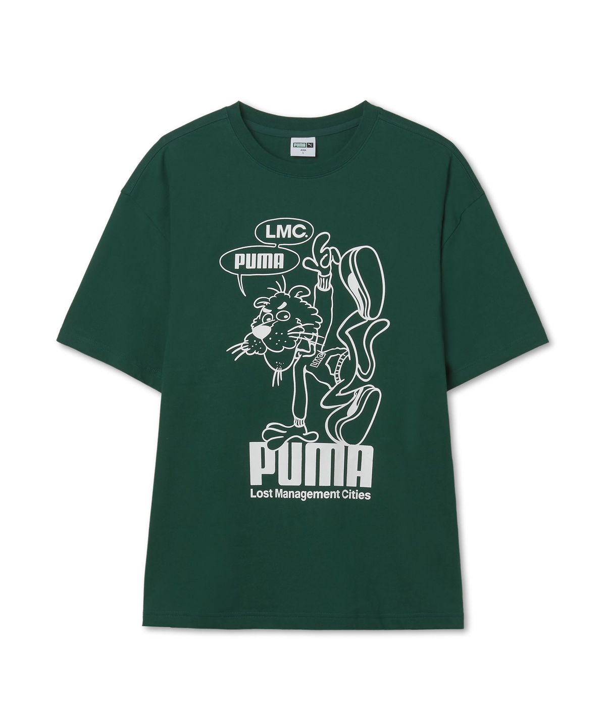 푸마(PUMA) 푸마ⅩLMC 그래픽 반소매 티셔츠 - 그린 / 940067-03
