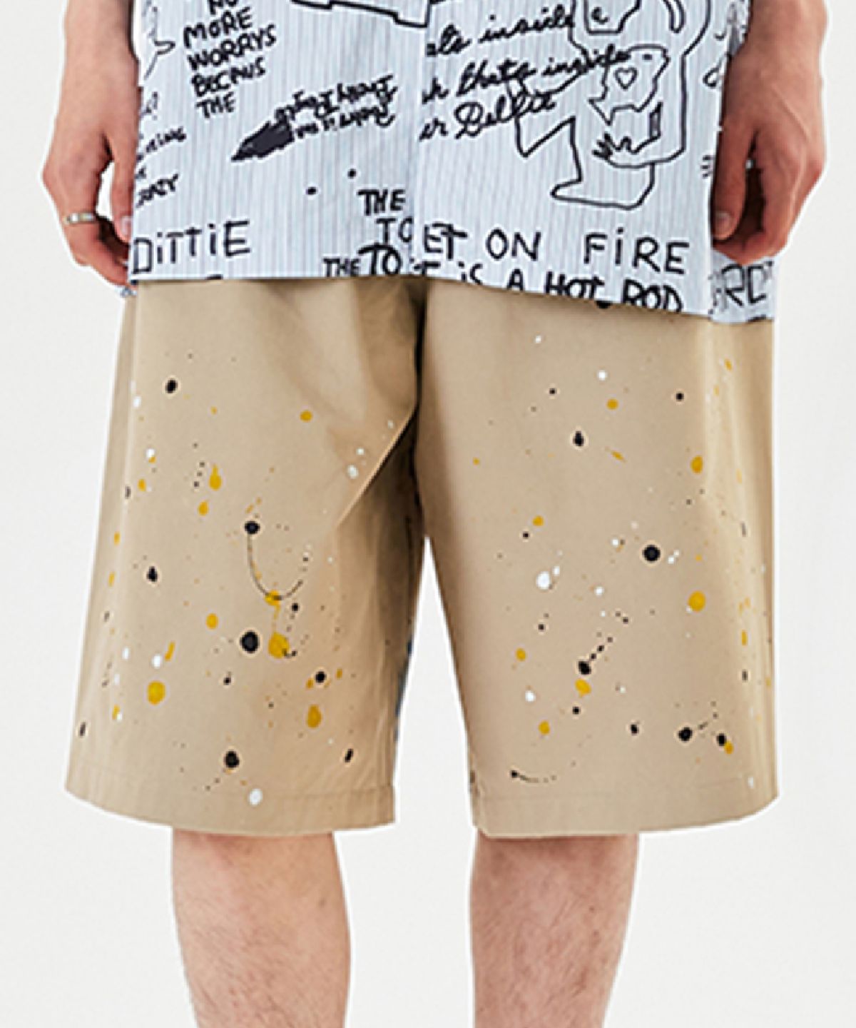 마크곤잘레스(MARK GONZALES) PAINTER CHINO SHORT - BEIGE