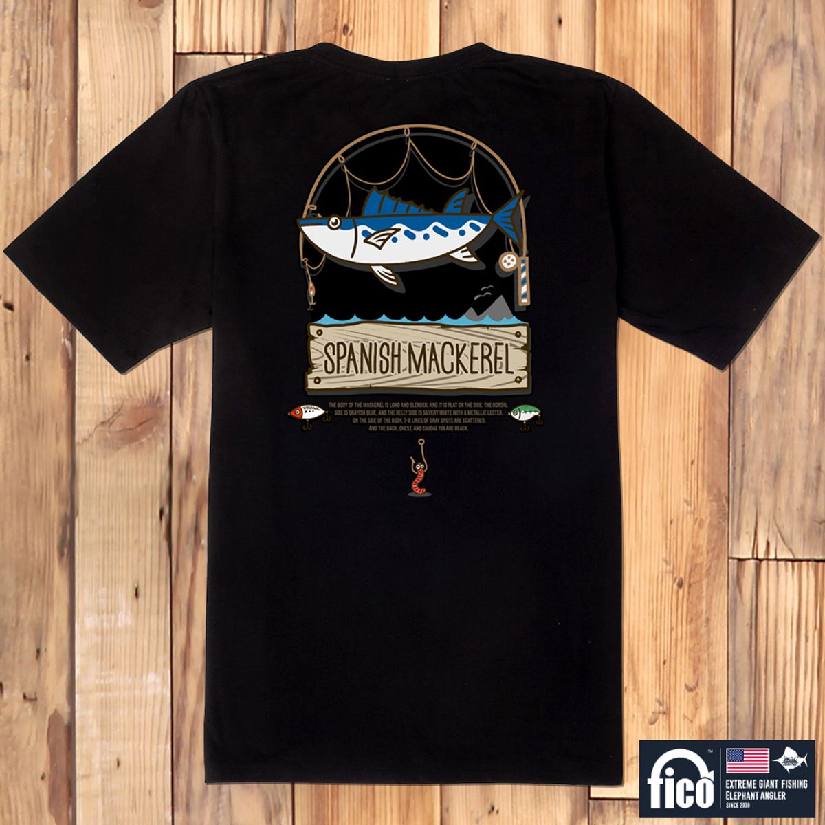 돌돌(DOLDOL) FICO_tshirts-135 익스트림 낚시 브랜드 피코 시즌2 캐릭터 그래픽 디자인 티셔츠