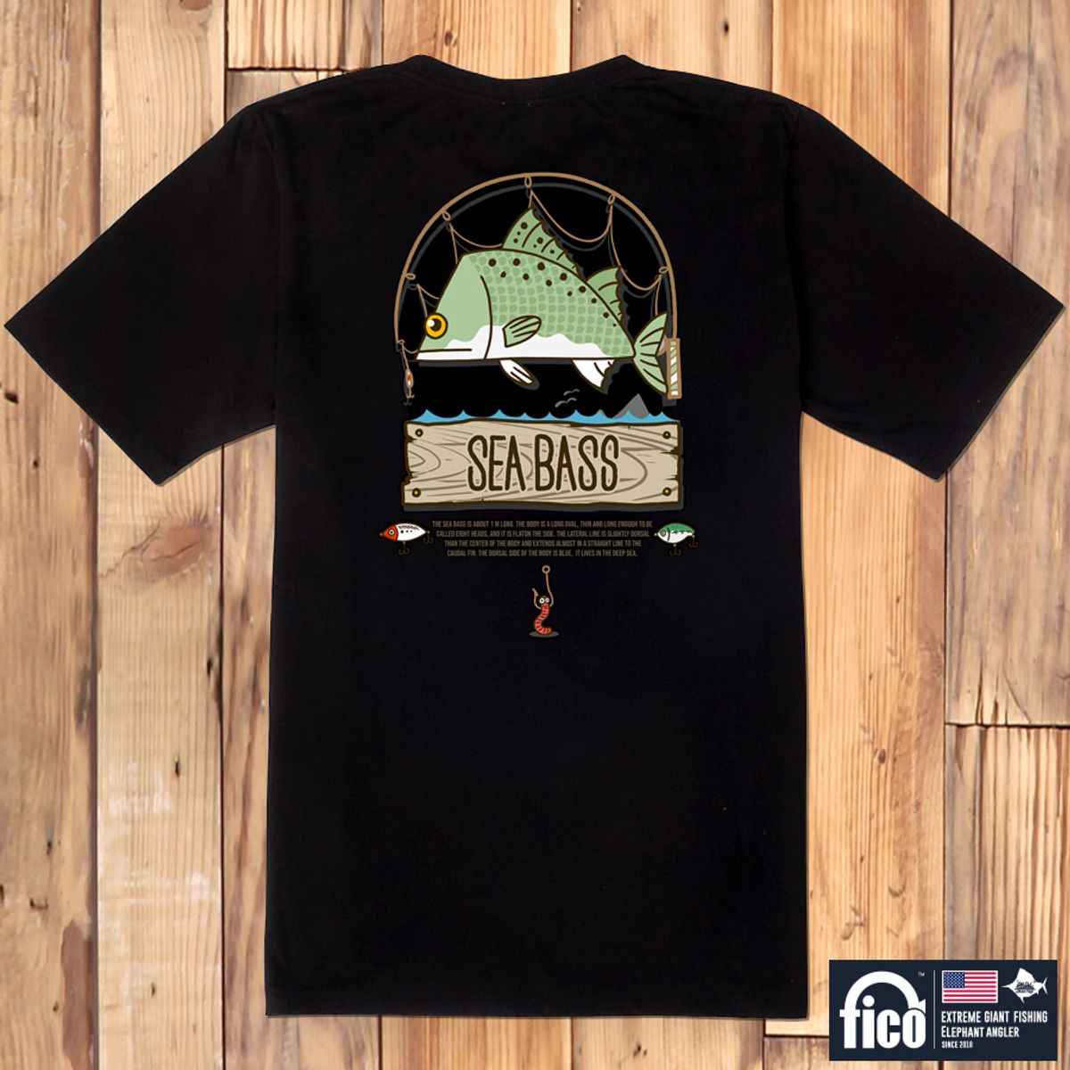 돌돌(DOLDOL) FICO_tshirts-136 익스트림 낚시 브랜드 피코 시즌2 캐릭터 그래픽 디자인 티셔츠