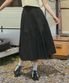 P3162 시어서커 미디 스커트_Black