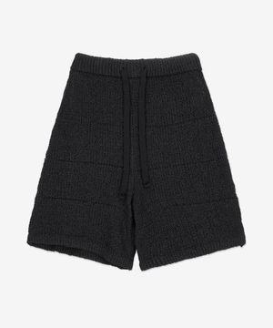 니트 쇼츠 팬츠 - 블랙 / MRTWMKNW018KNT023001