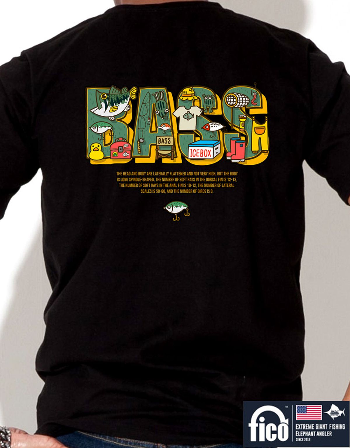 돌돌(DOLDOL) FICO_tshirts-140 익스트림 낚시 브랜드 피코 시즌2 캐릭터 그래픽 디자인 티셔츠