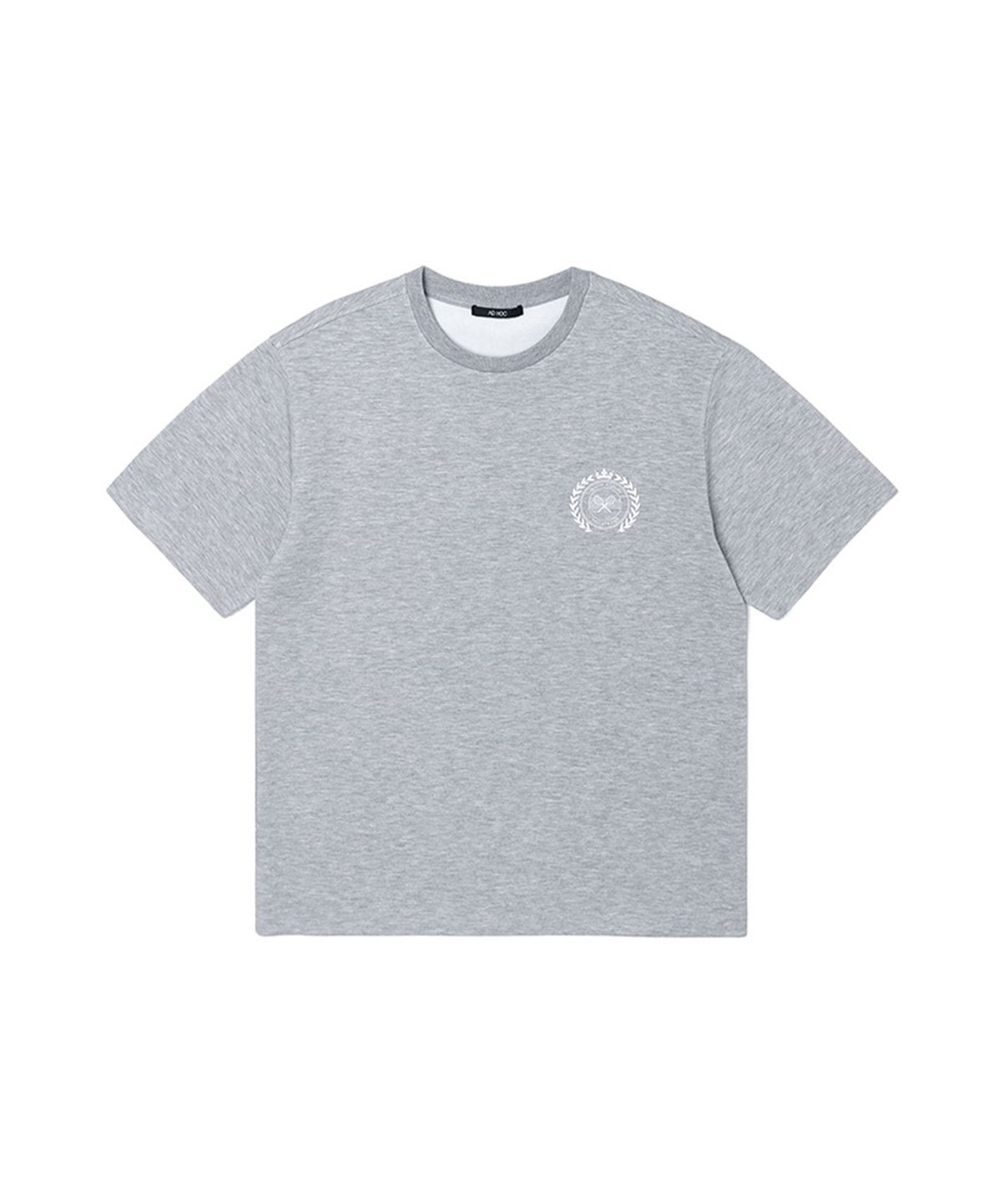 애드호크(ADHOC) 포인트 아트웍 반팔 티셔츠 (M-GREY) (HZ5ST80-51)