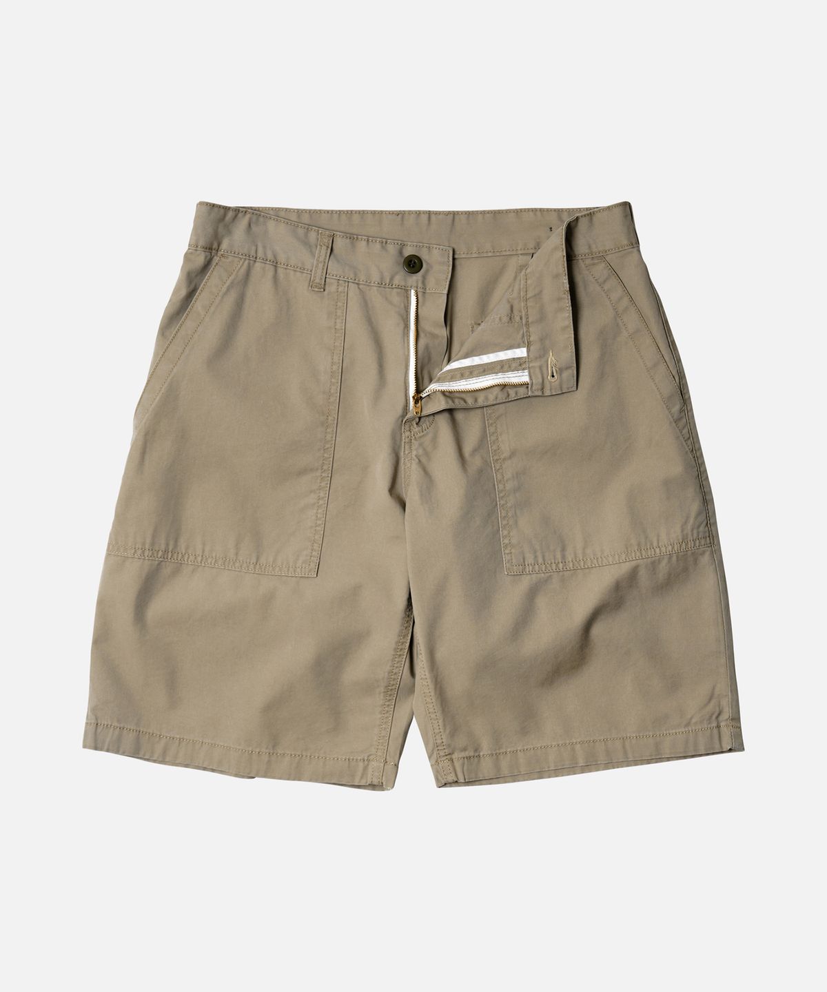 프리즘웍스(FRIZMWORKS) CHINO WIDE FATIGUE SHORTS _ BEIGE