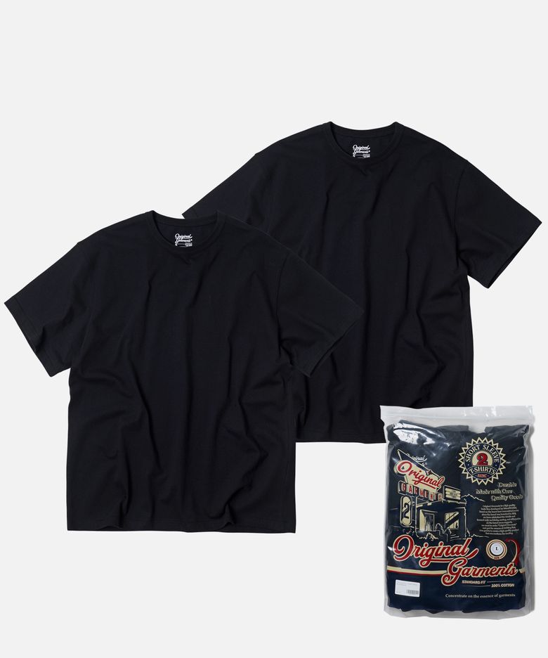 OG ATHLETIC T-SHIRT 2PACK _ BLACK + BLACK