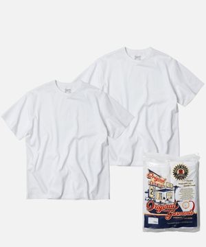 OG ATHLETIC T-SHIRT 2PACK _ WHITE + WHITE