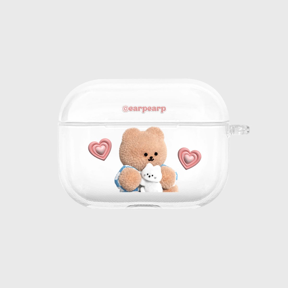 어프어프(EARPEARP) [프로3 추가]HUG COVY AND CHICHI(에어팟프로-클리어하드)