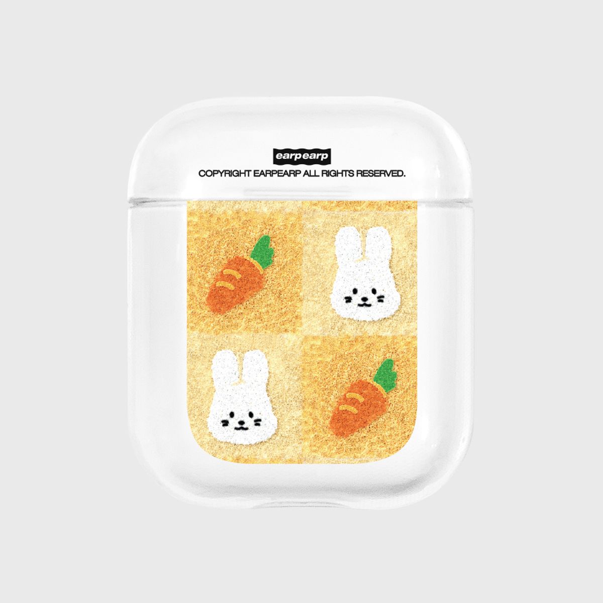 어프어프(EARPEARP) CHECKER BOARD CARROT POPO(에어팟-클리어)