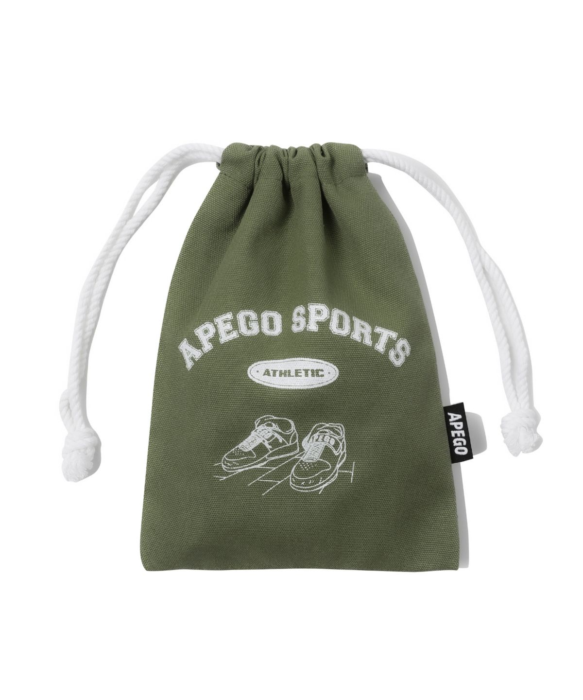 아페고 스포츠(APEGO SPORTS) 캔버스 복조리 파우치 카키