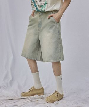 버나드 7908 더스티워시 버뮤다 라이트인디고 쇼츠팬츠