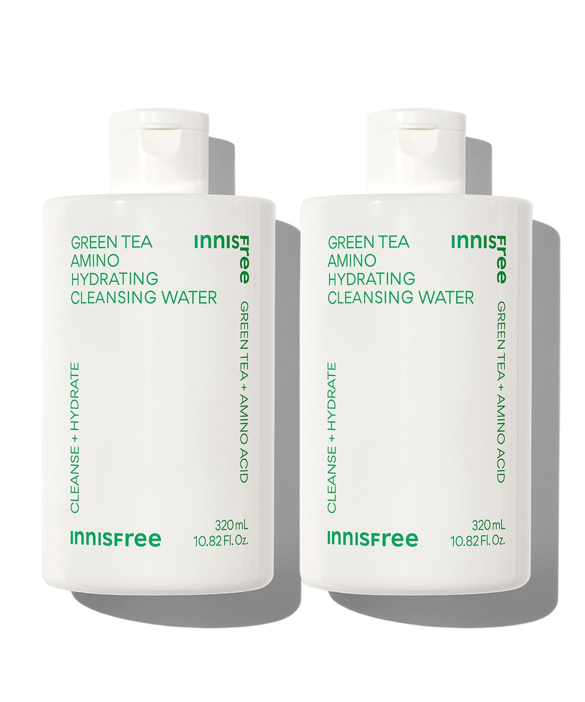 이니스프리(INNISFREE) 그린티 아미노 수분 클렌징 워터 320mL 2개