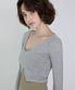 줄리아 골지 롱슬리브  DEVI-T0092-그레이