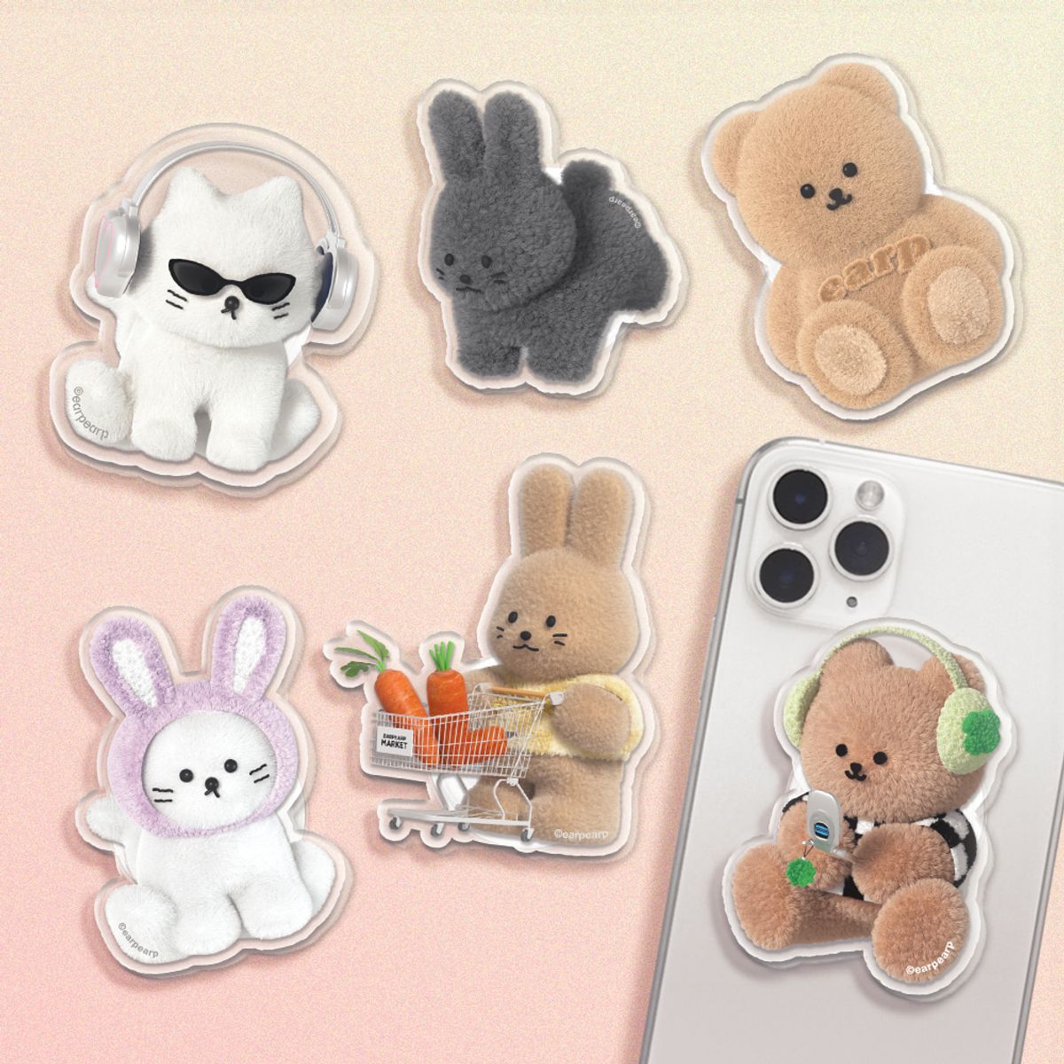 어프어프(EARPEARP) CUTE THINGS 아크릴스마트톡 모음전