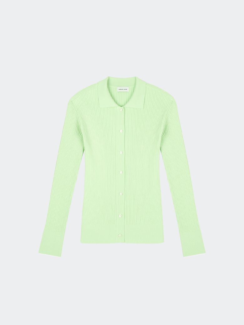 LINDA MODAL-BLEND CARDIGAN LIME