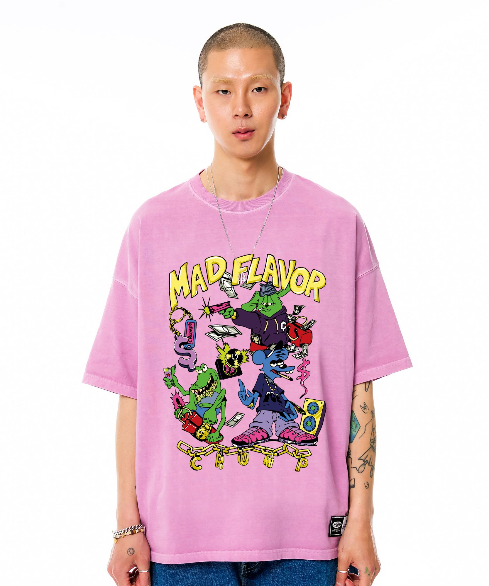 ファンモン サイン入り ピンク Tシャツ M 新品 ファンモン サイン入り