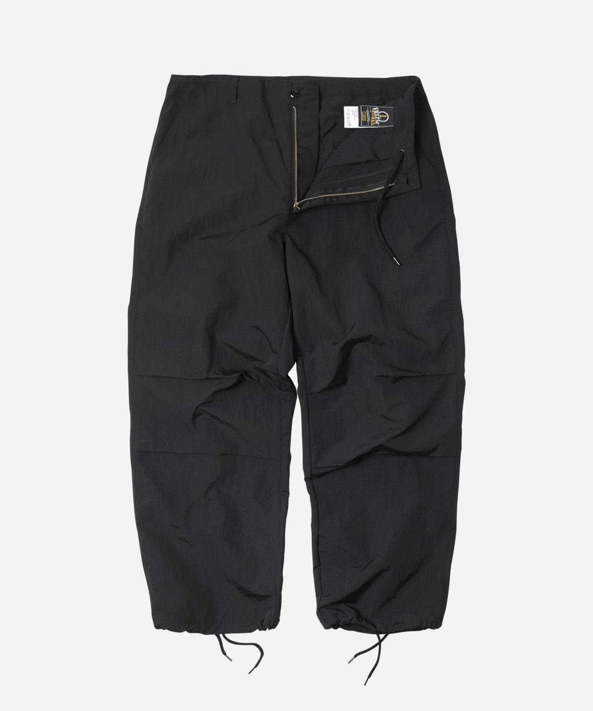 프리즘웍스(FRIZMWORKS) NYLON RIPSTOP PARACHUTE PANTS _ BLACK