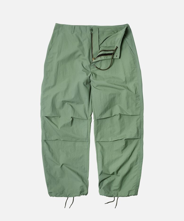 NYLON RIPSTOP PARACHUTE PANTS _ SAGE GREEN