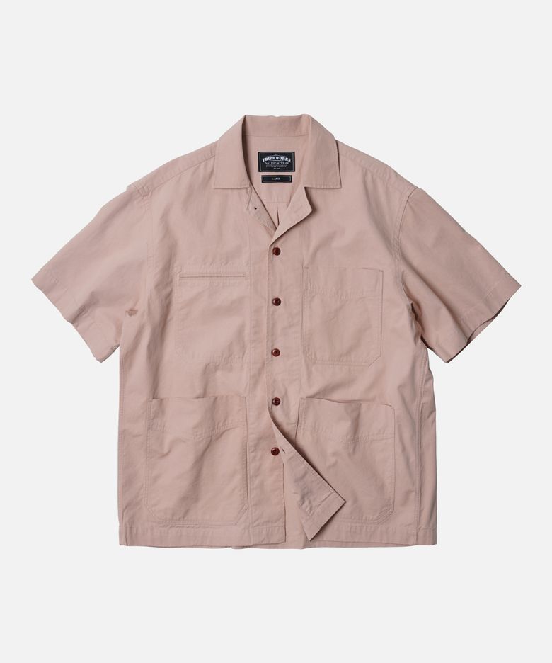FRENCH WORK HALF SHIRT JACKET _ INDIAN PINK