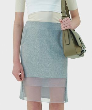 S03.00 오간자 믹스 미들 스커트