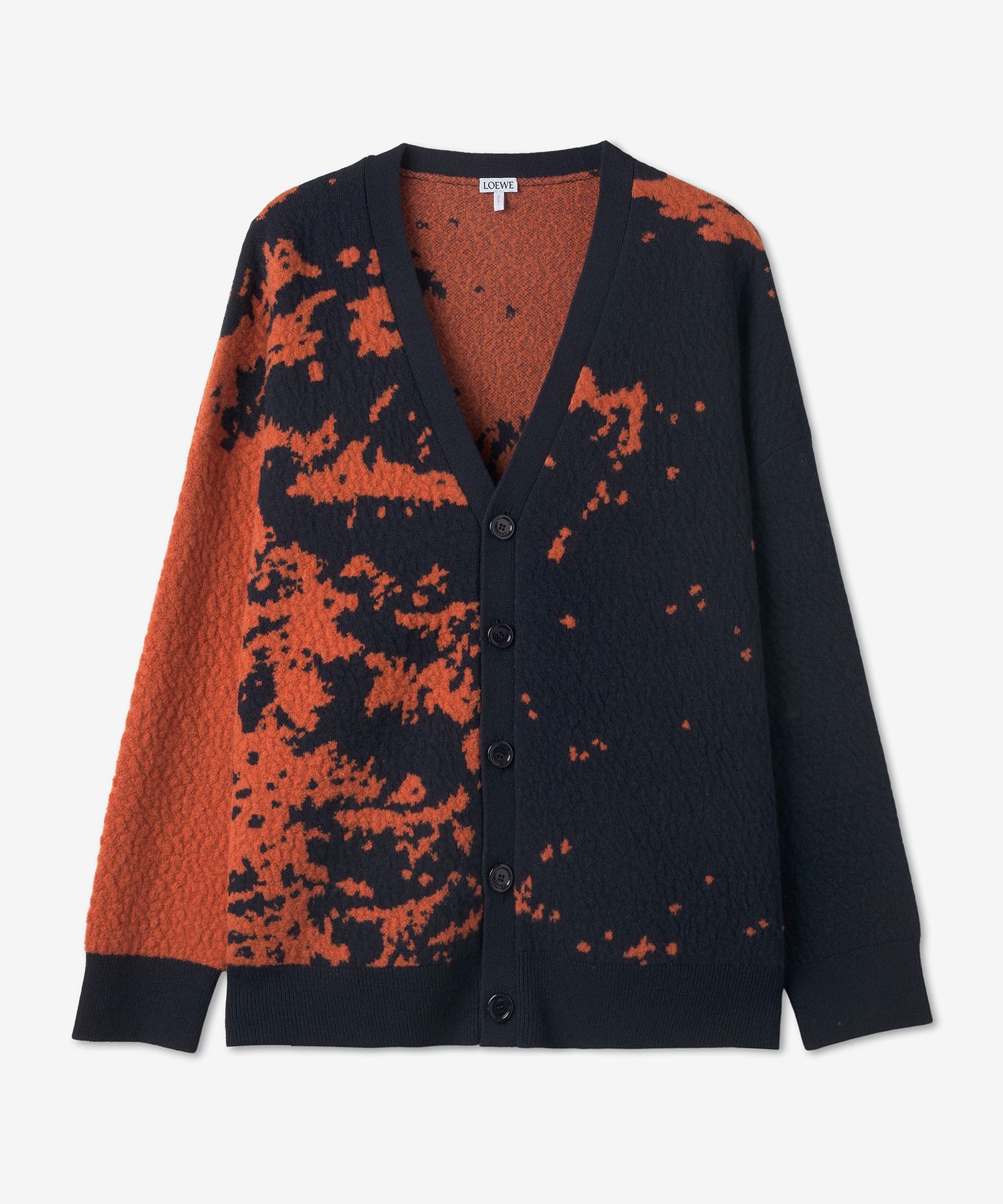 MUSINSA LOEWE Graphic Cardigan Navy: Orange H526Y16K335353