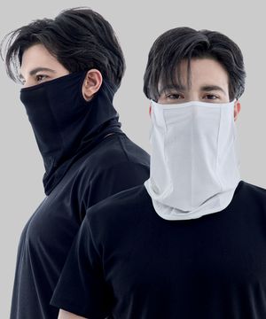 UV 차단 스포츠 메쉬 쿨 마스크 (블랙/화이트)