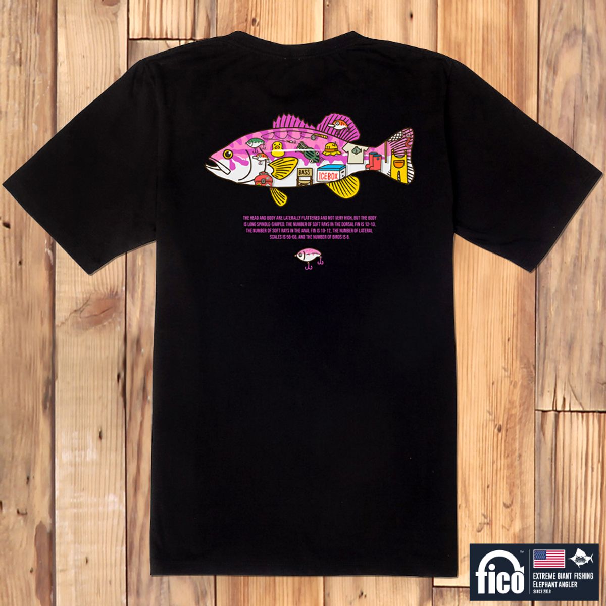 돌돌(DOLDOL) FICO_tshirts-143 익스트림 낚시 브랜드 피코 시즌2 캐릭터 그래픽 디자인 티셔츠