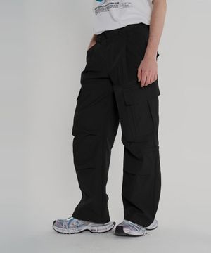 C/P 파라슈트 카고 팬츠[블랙]
