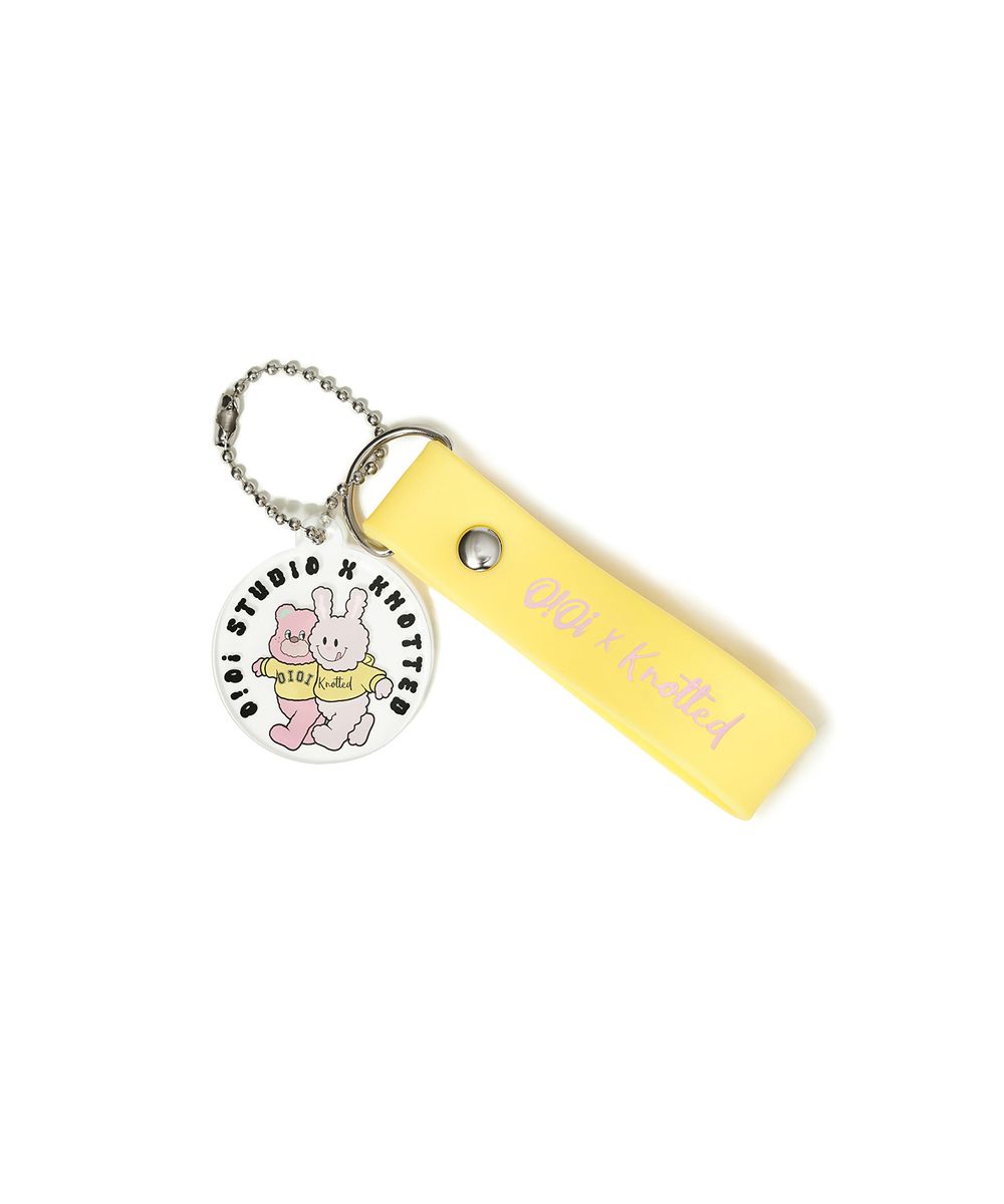 [오아이오아이 X 노티드] CREAM BUNNY KEY RING_CLEAR