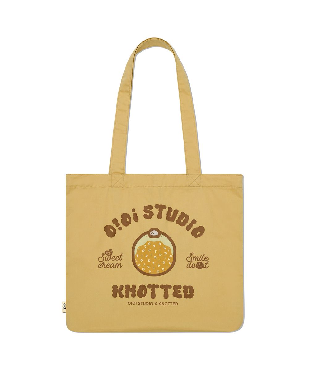 [오아이오아이 X 노티드] DONUT ARTWORK ECO BAG_MUSTARD