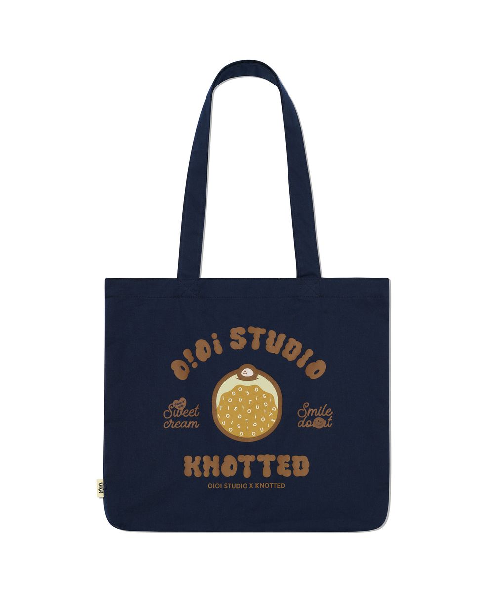 [오아이오아이 X 노티드] DONUT ARTWORK ECO BAG_NAVY